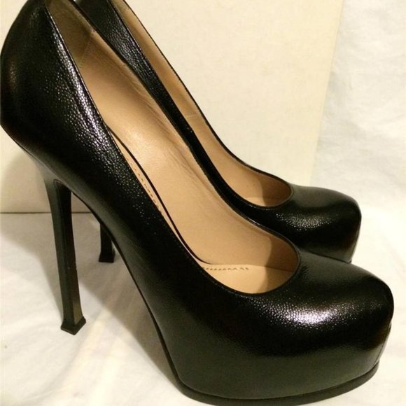 Yves Saint Laurent Black Women's Heels - Picture 7 of 11